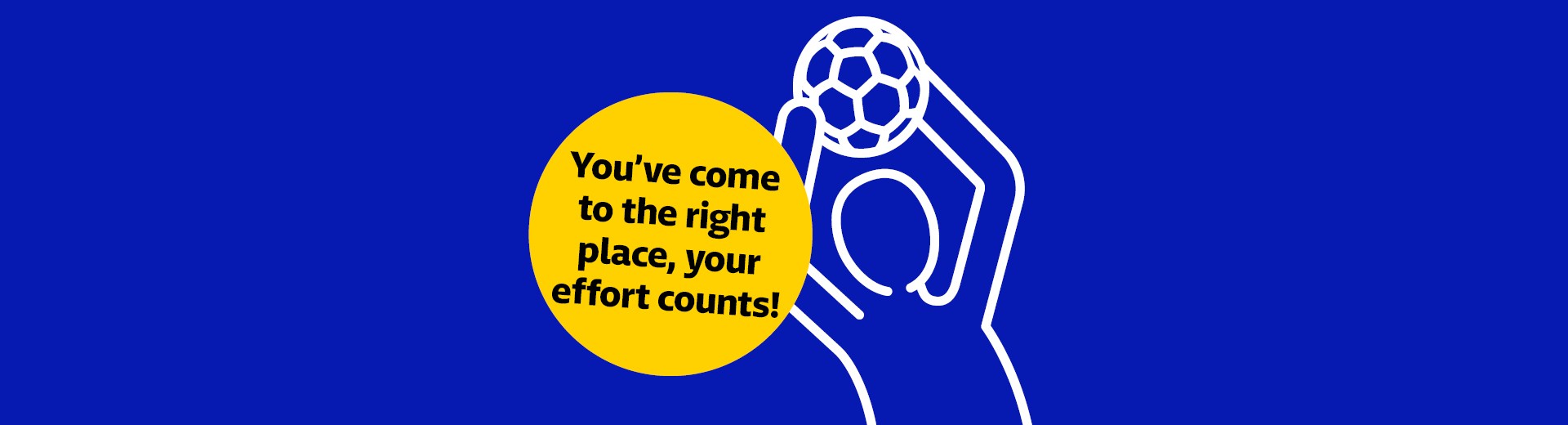 A figure catches a soccer ball.