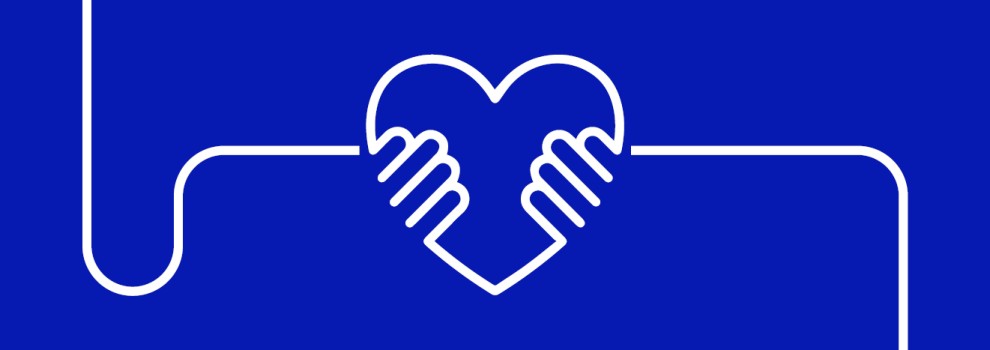 A hand holding a heart