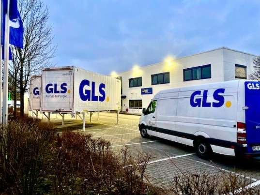 GLS Sprinter is parked at the depot